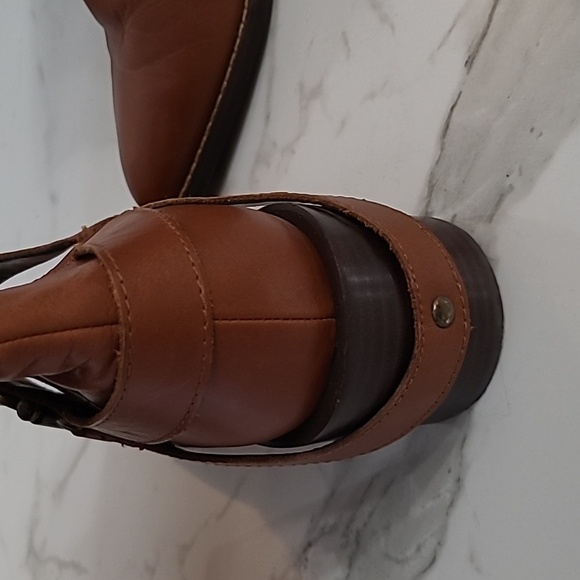 NWOT display model Design Lab genuine leather congac color boots. Size 40 or 9. - Picture 3 of 7